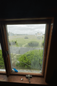 Fogged window glass in home